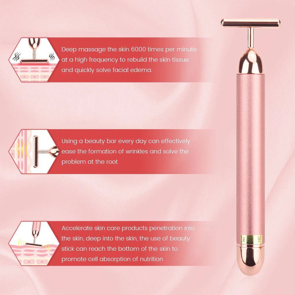 24K Gold Vibrating Face Lifter - GS - choice