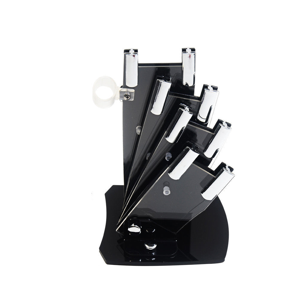 New Plastic Black And Silver Clip Sector Knife Holder
