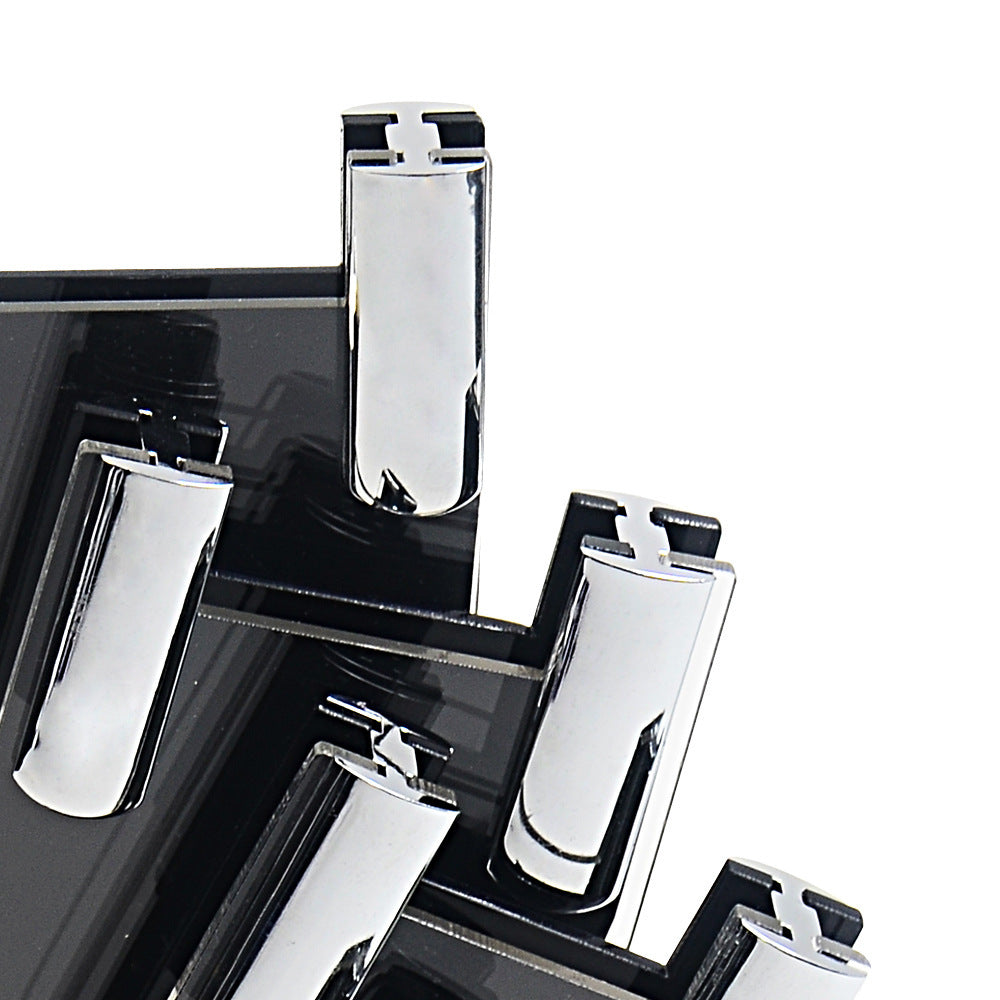 New Plastic Black And Silver Clip Sector Knife Holder
