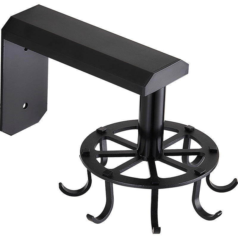 Space Aluminum Kitchen Rotating Hook Rack