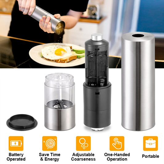 Smart Electric Salt & Pepper Grinder with Light